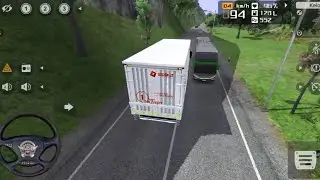EXTREME SCANIA LONG CONTAINER TRUCK DRIVE ON SINGLE MOUNTAIN ROAD | DANGEROUS SHARP TURNS  CUTTING 