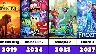 All Disney Animated Movie Sequels (1942-2027) - Upcoming & Released