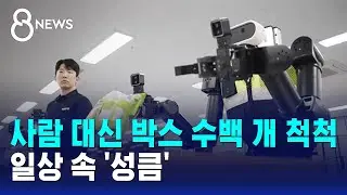 사람 대신 박스 수백 개 척척…일상 속 '성큼' / SBS 8뉴스