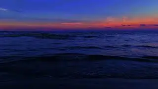 Sleep Background with Calm Night Ocean | Ocean Waves Sound