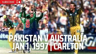 1996-97 Carlton & United Series 8th Match | Pakistan v Australia *Thriller* | Pak Defend 149 Runs.