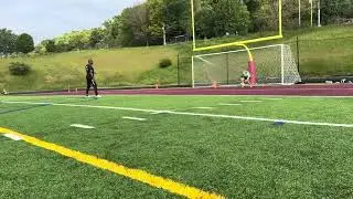 Training session on crosses into box and distribution to Wing. 