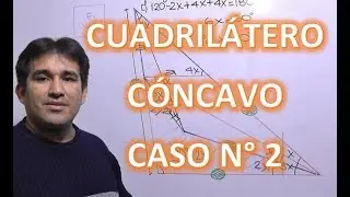 Cuadrilátero cóncavo. Caso 2. Aplicaciones | Construcciones en triángulos | Trazos auxiliares