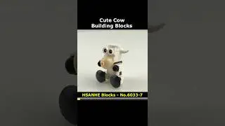 Cow No.6033-7 Blocks Preview #Animal #Cow #HSANHE #Lego #MiniBlock #NanoBlock