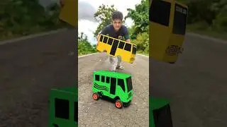 RC Big Yellow School Bus Ko Mini Green Bus mein Exchange Kar Diya 🔥