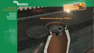 Unitechnics FRK Wasserverschlusssystem / Water shutout system