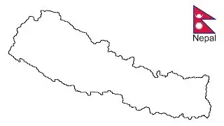 How to draw map of Nepal // Map of Nepal // Nepal Map
