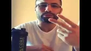 Makdessi shows his wired mouth after Cerrone broke his jaw