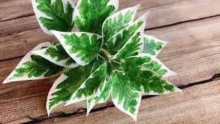 ABC TV | Как сделать Cornus Alternifolia &laquo;Saya&raquo; Бумажные листья - учебник по ремеслу