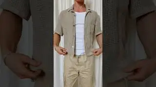 Obsessed with the Open Weave Short Sleeve Shirt and Pant from Frame #frame #mensfashion
