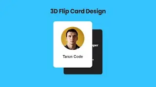 3d flip card using html css