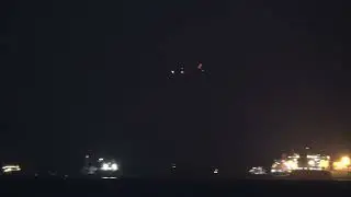 Night Flight, easyJet Landing at Gibraltar
