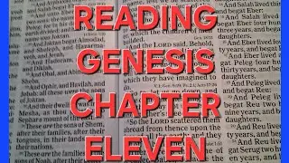 GENESIS CHAPTER ELEVEN, Bible reading 