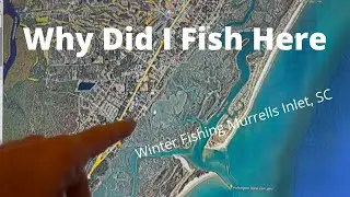 Зимняя прибрежная рыбалка в соленой воде в заливе Мэррелс, Южная Каролина, и обзор мест рыбалки