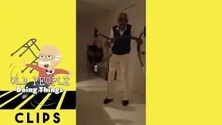 Funny Old Guy Playing with a Walker | Old People Doing Things Clips