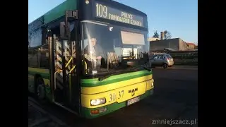 [*] Linia 109 Police Police Jasienica Pętla - Police Tanowska Szkoła MAN NL263 #3037 cz.2