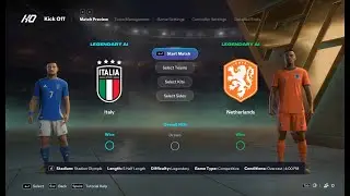 Italy vs Netherlands | International | EA FC 26 | Simulation
