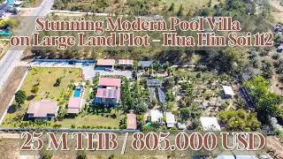 Stunning Modern Pool Villa with Guest House on Large Land Plot &ndash; Hua Hin Soi 112