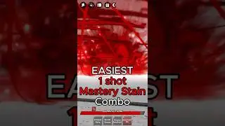 Easy ONE SHOT Mastery Stain Combo in HEROES BATTLEGROUNDS #roblox #heroesbattlegrounds #mha