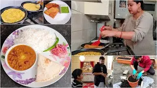 Indian Special Lunch to Simple Dinner Routine in UK | Gardening Day | Quick Dinner Ideas