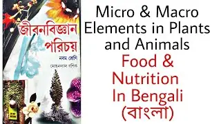 Micro and Macro Elements in Plant and Animals in Bengali