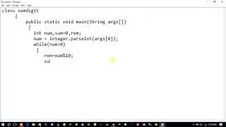 Sum of digit Java Program in java Programming