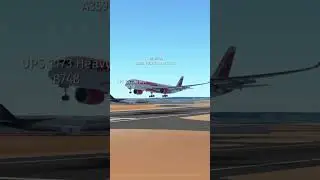 Airbus A350_900 Collided with F18 on Landing In crosswind Condition | Infinite Flight Simulator