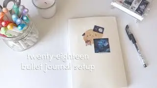 🌥 2018 Bullet Journal Setup | bullet journal