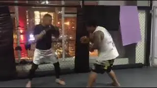 Training####Mitts With Champ URCC champion T-Rex Rex Delara🥊🥊🥊