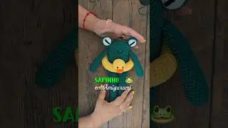 🐸💚 O sapinho fofo chegou!  #videoaula #amigurumi #tutorialgratuito #crochet #croche