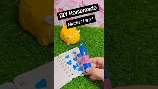 DIY Homemade Marker Pen! 🤓#shorts #bestoutofwaste #hacks #5minutecrafts #furshorts