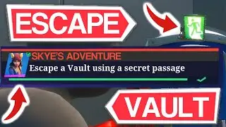 ESCAPE A VAULT USING A SECRET PASSAGE (Fortnite Skye's Adventures Challenges)!
