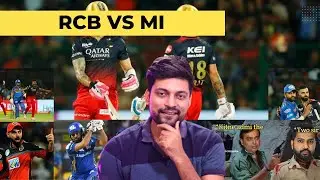 Virat Ne Mi Ko Kiya Paani Paani💦, Faf Ne Bhi Pela🍌,Tilak Verma The Saviour || Mi Vs Rcb Highlights