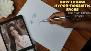 How To Draw Hyper-Realistic Face Step By Step,  How To Draw Faces, Aneet Padda 😍
