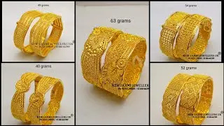 Latest Designer Gold Broad Bangles Designs
