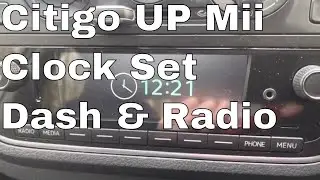 Настройка часов Skoda Citigo. Изменение времени и даты на приборной панели и радио. VW Up Seat Mii.