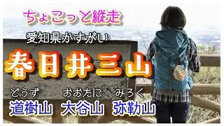 【愛知県 春日井三山】ちょこっと縦走 🔰 は簡単ではなかった 道樹山 大谷山 弥勒山