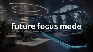 ambient relaxing lofi for work &mdash; futuristic office focus pod (neon productivity)