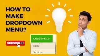 How to make Drop-Down menu using CSS | Web Developer | Software Engineer | Website Design | Tutorial