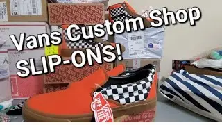 Vans Custom Shop SLIP-ONS Wide! First time ordering custom SLIP-ONS Unboxing & Review BMX & Skate 🛹