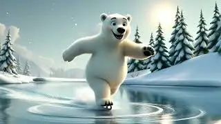 ❄️Tiptoe with Our Funny Bear! ❄️ | Frosty Fun & Kids Winter Song ❄️