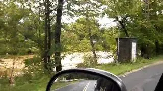 Walloomsac River Henry Bridge Flood Stage Bennington VT 9/7/11