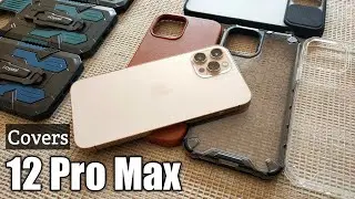 iPhone 12 Pro Max Covers Mega Unboxing | Leather Case - Nillkin QIN Flip Cover - Camera Slide Cover