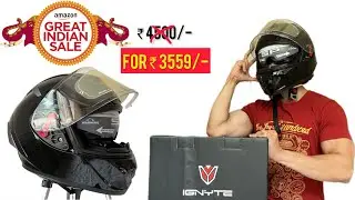 Ignyte IGN 4 Unboxing - DOT certified helmet under ₹ 3600/- | Amazon Great Indian Sale 2023