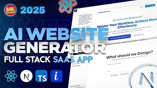 How to Create Full Stack AI Website Generator App with Nextjs, React, Typescript, ImageKit