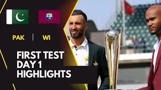 PAKISTAN VS WEST INDIES 1st TEST MATCH DAY 1 FULL HIGHLIGHTS 2025 | Test Cricket