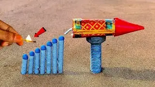 Diwali Rocket Vs Matchstick Chain Reaction  Domino Amazing Experiment | सोचा नहीं था ऐसा हूवा 😱