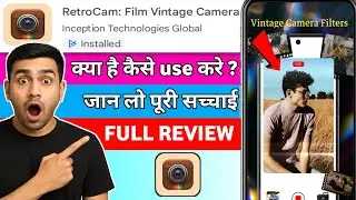 RetroCam Film Vintage Camera app kaise use kare !! How to use retrocam film vintage camera app
