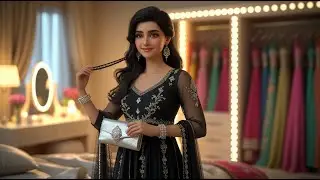 &ldquo;Elegance in Black | A Graceful Evening Look&rdquo;