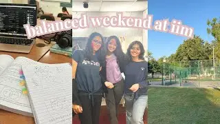 BALANCED WEEKEND AT IIM 💞 studying, ganesh visarjan & yapping